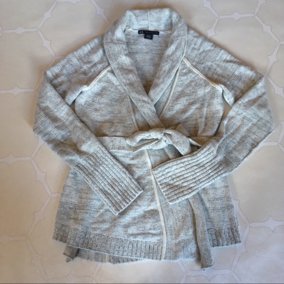 A/X Armani Exchange Sweaters - Armani Exchange Angora Wrap Drape Cardigan XS